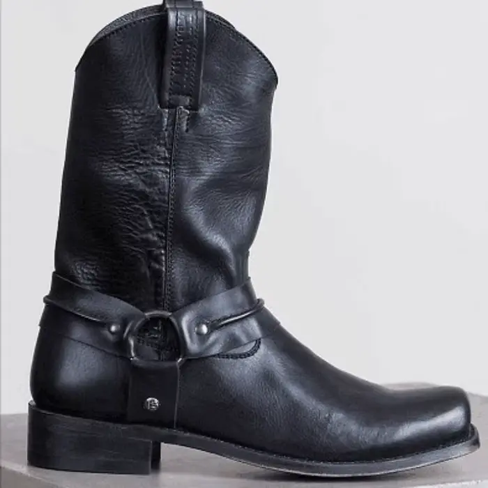 Bottes Chelsea rétro à talons bas pour hommes et femmes