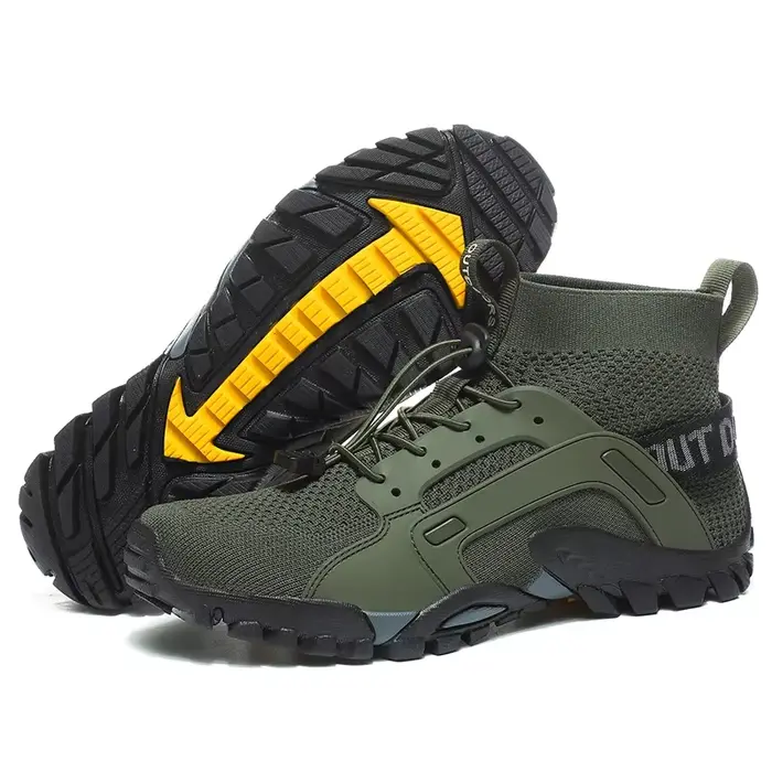 Bottes montantes en chanvre et polyester respirant pour hommes et femmes, chaussures de randonnée confortables, séchage rapide, extérieur, loisirs, voyage, randonnée, plage, cadeau occasionnel