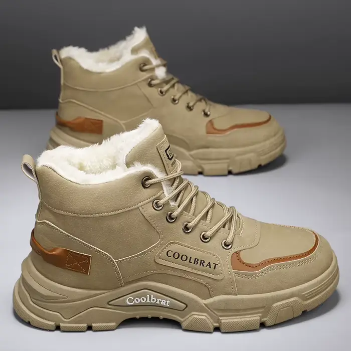 Bottes pour hommes : bottines de ski classiques élégantes pour randonnée en plein air