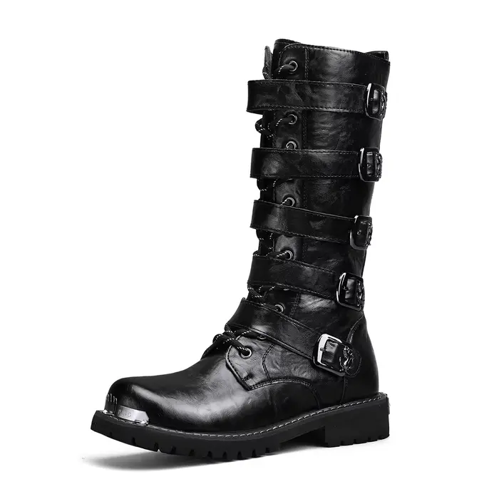 Bottes de moto classiques décontractées pour hommes, bottes de protection de sécurité, bottes d'outi