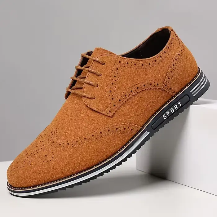 Hommes Faux daim chaussure à lacets noir Oxford