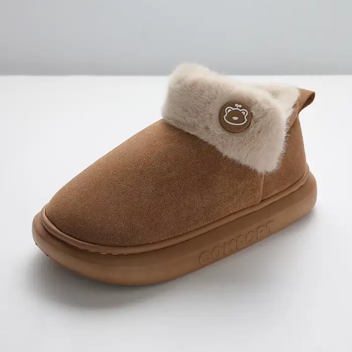 Litfun hiver fourrure coton bottes pour femmes en plein air bottines plate-forme