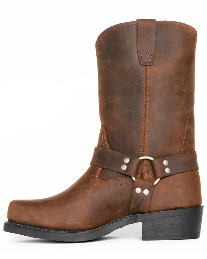Bottes pour hommes faites à la main pour hommes broderie talon épais bottes mi-tube Style européen a
