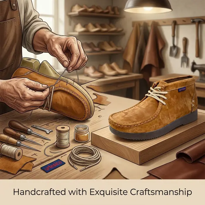 Bottes en daim de porc urtesico pour hommes, bottes Oxford, élégantes et respirantes, parfaites pour les occasions décontractées automnales et printanières