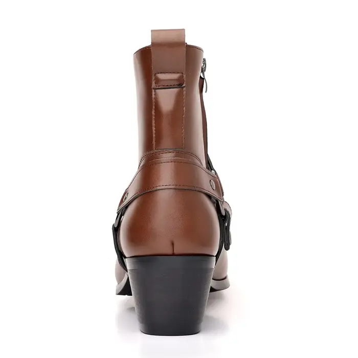 Bottes de chevalier de Cowboy occidentales classiques pour hommes