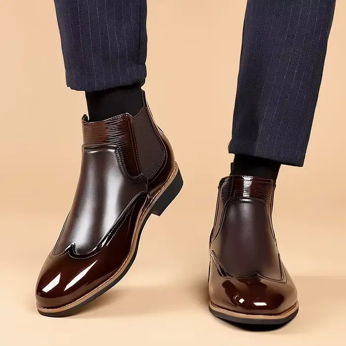 Bottes de luxe rétro pour hommes
