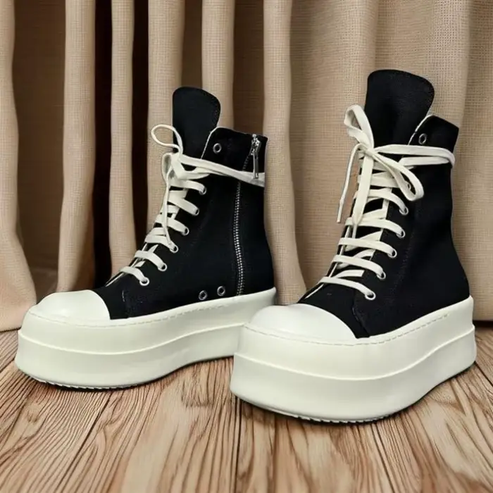 Chaussures pour femmes bottines à la mode rétro haut de gamme