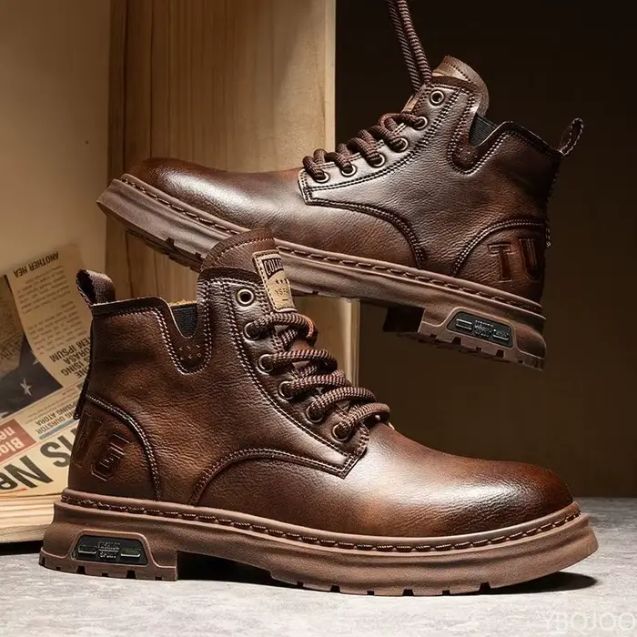 Nouvelles bottes courtes rétro confortables et élégantes pour homme – Chaussures montantes décontrac