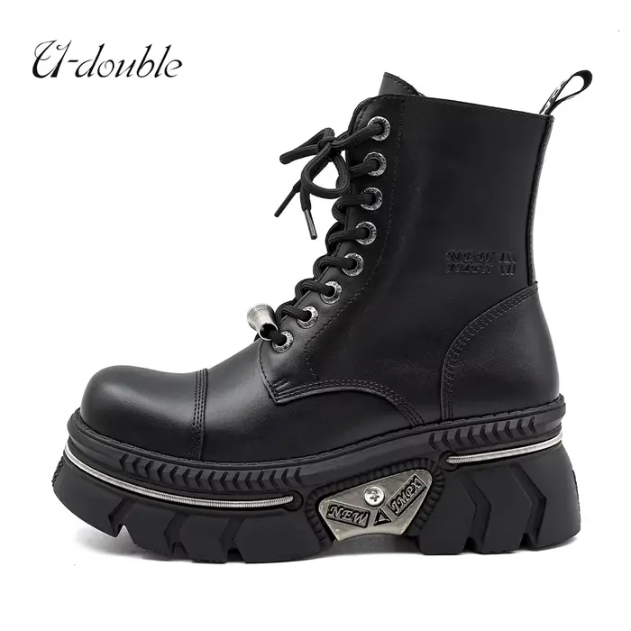 Bottines Punk à plateforme pour femmes