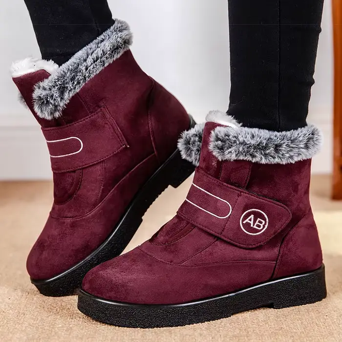 Bottines classiques avec fourrure pour femme