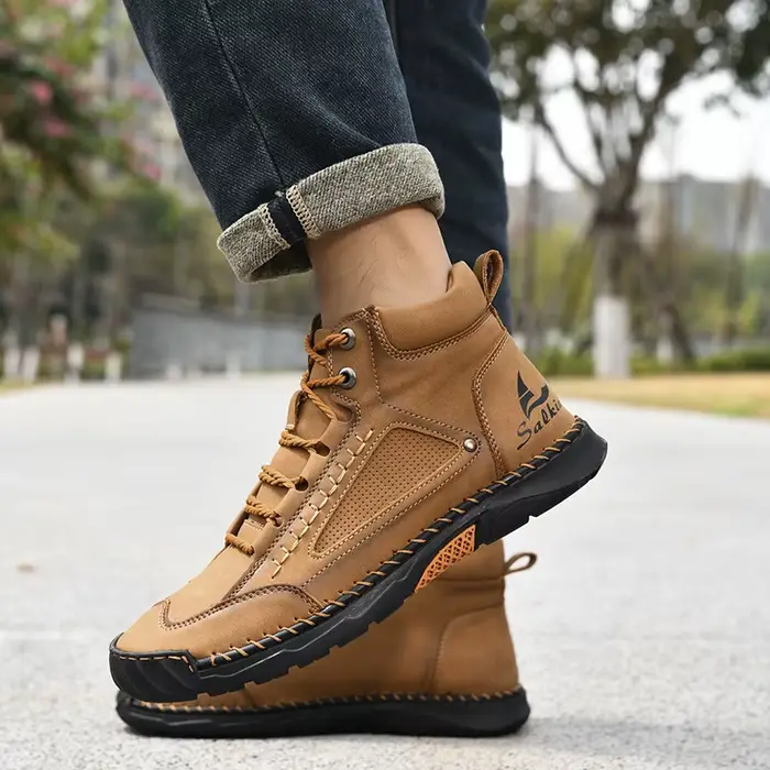 Bottes en cuir pour hommes