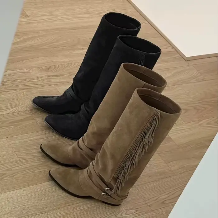 Femmes bottes hautes gland conception