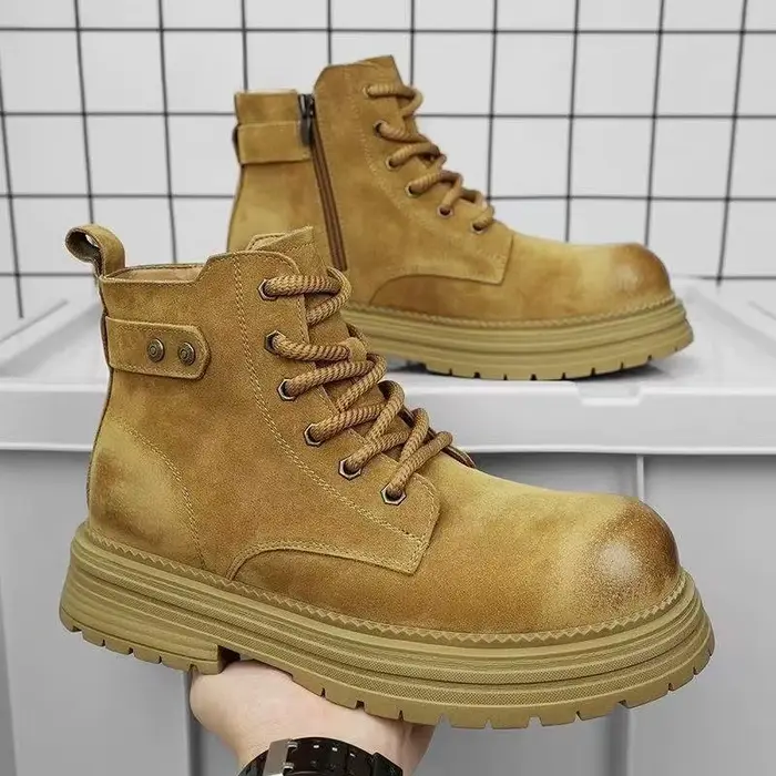 Nouvelles bottes pour hommes de style britannique 2026 - Bottes de moto antidérapantes et résistante