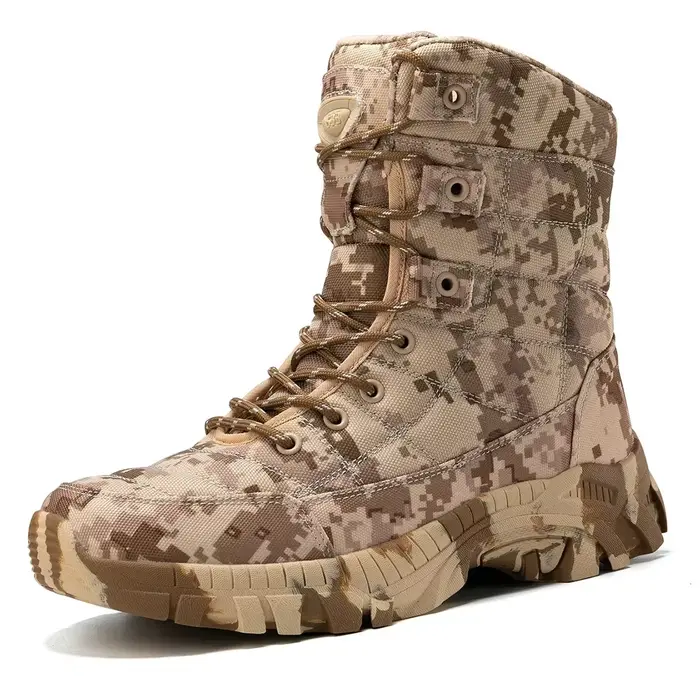 Bottes tactiques imperméables pour hommes, chaussures de travail de l'armée, d'escalade, de randonné