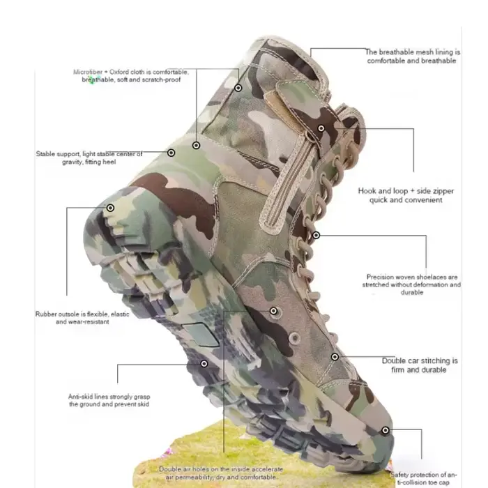 Bottes imperméables à lacets pour hommes