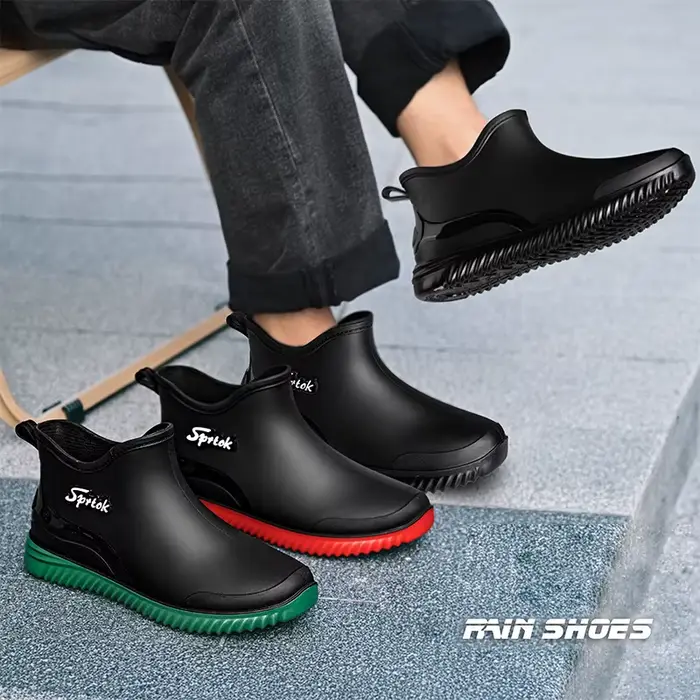 Bottes de pluie courtes imperméables pour adultes