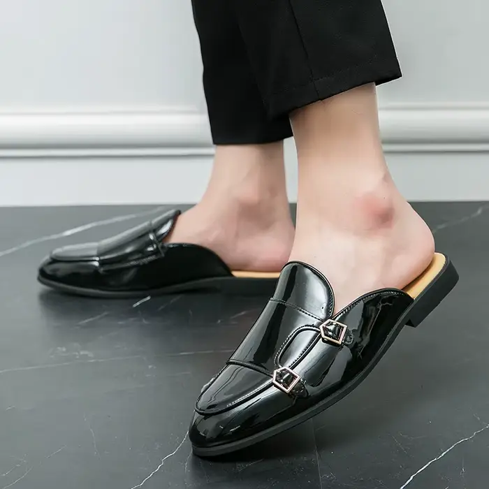 Chaussures en cuir décontractées pour hommes mocassins