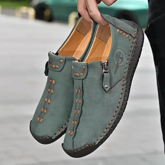 Bottes à glissière décontractées en caoutchouc pour homme, style élégant et confort moderne, idéal pour les occasions formelles et informelles