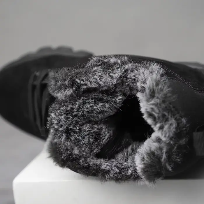 Bottes de neige pour hommes hiver avec doublure en peluche courte et semelles EVA pour aventures urbaines et randonnées confortables