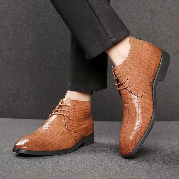 Bottines Chelsea à lacets pour hommes