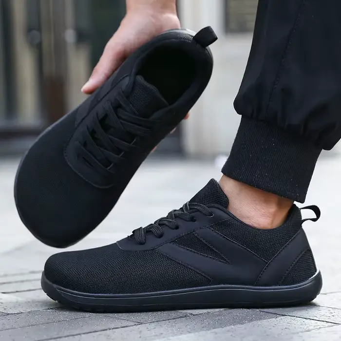 Chaussures pieds nus minimalistes pour hommes avec semelle zéro gouttelette, chaussures de sport à l