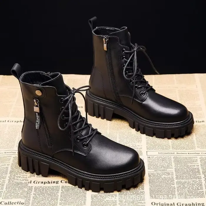 Bottes d'hiver à lacets pour femmes