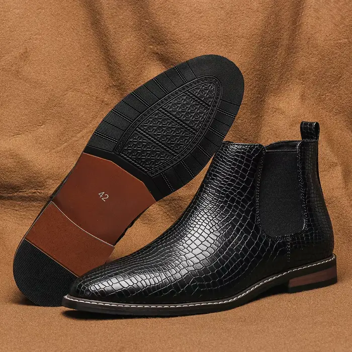 Bottines HECRAFTED décontractées, mode 2026, bottes confortables en cuir