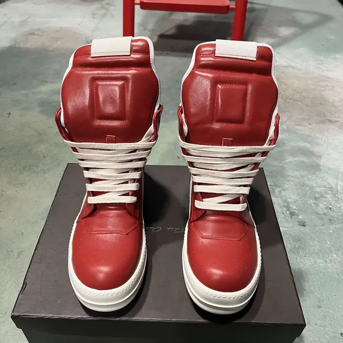 Marque hommes chaussure décontracté haut femmes Sneaker à lacets bottine Geobasket en cuir fermeture