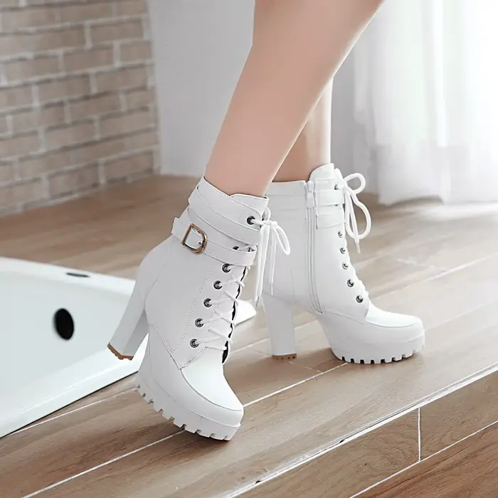 Bottes de rinçage à talons hauts pour femmes