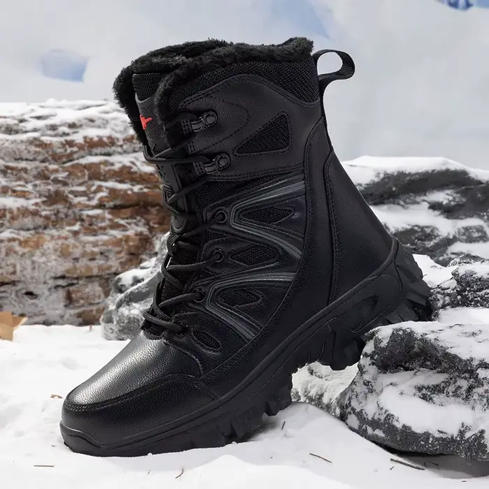 Hommes hiver hommes bottes de neige Super chaud hommes bottes de randonnée de haute qualité imperméa