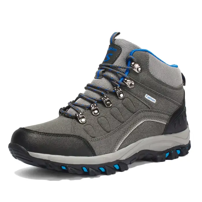 Chaussures HIKEUP montantes en cuir suédé pour randonnée et promenade confortables et respirantes pour homme et femme occasions spéciales