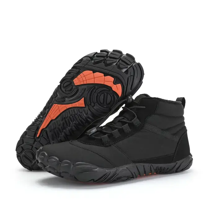 Bottes de neige imperméables pour hommes et femmes, chaussures de course chaudes, baskets montantes 
