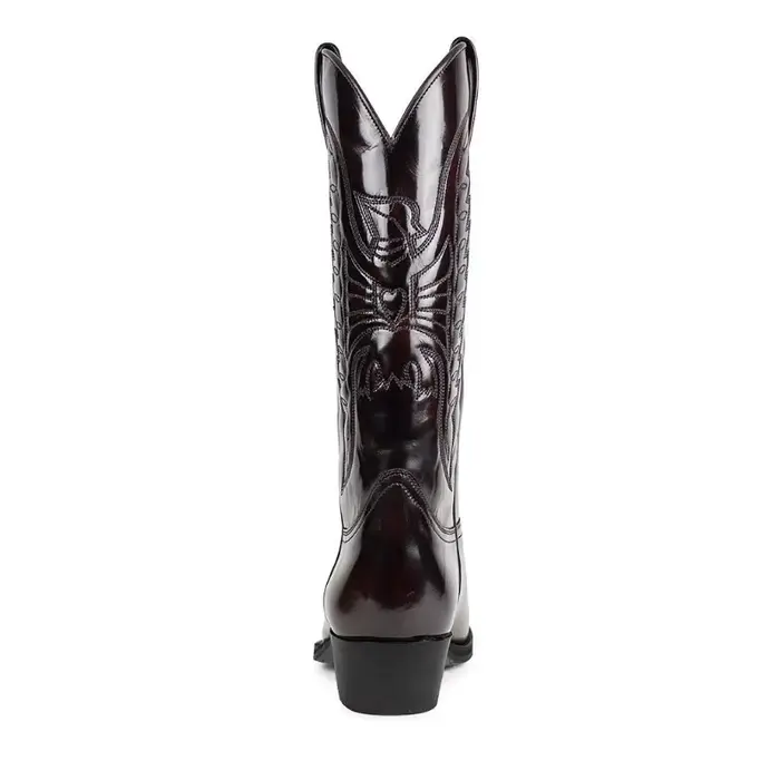 Bottes mi-mollet Loecktty pour femmes en cuir artificiel, étanches, bout rond, style de rue, printemps/automne, grande taille, talon élevé, confortable, élégante, résistante aux intempéries