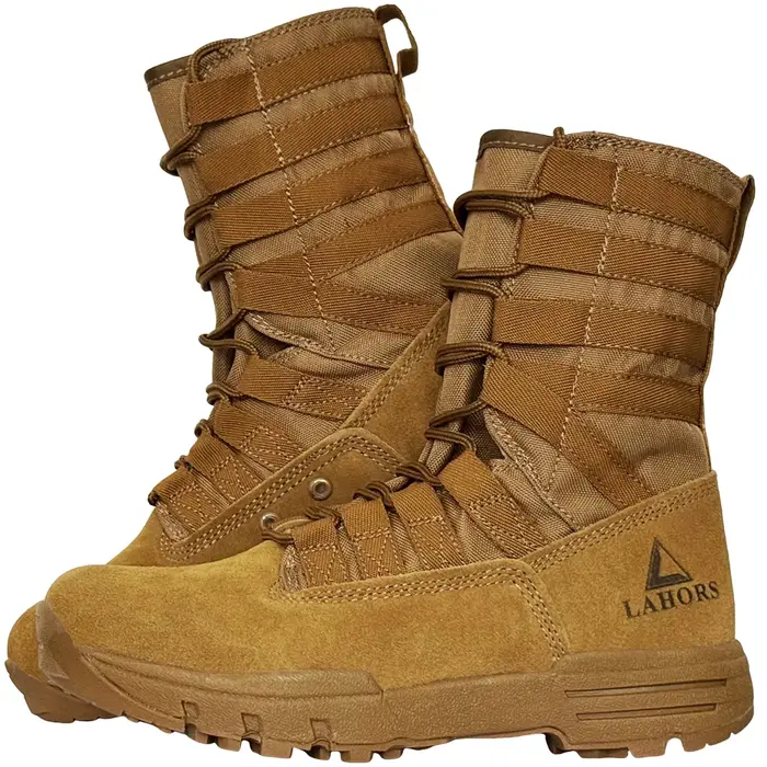 Bottines de combat tactiques légères en cuir pour hommes, style rétro, mi-mollet, printemps automne, confort respirant, idéal pour randonnée et loisirs户外活动轻便战术靴，适合男性，复古风格，优质真皮，透气舒适，适用于春季和秋季，徒步旅行和休闲的理想选择