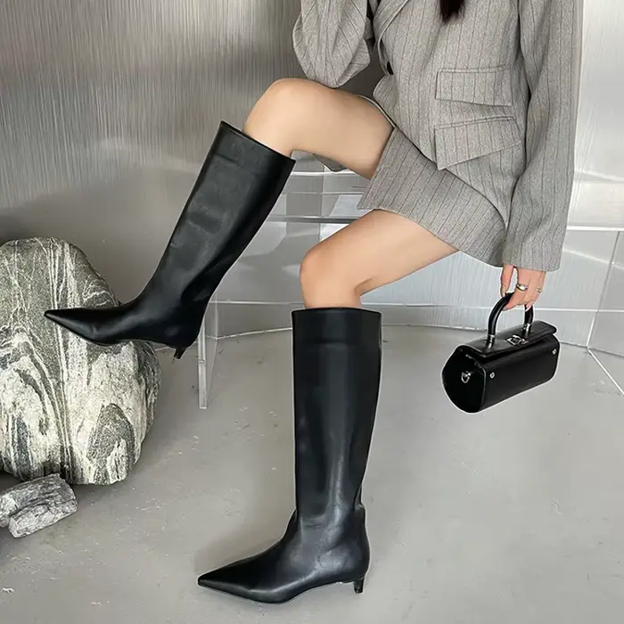 Bottes longues de style britannique pour femme – Nouvelle collection