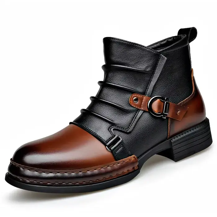 Chaussures pour hommes automne hiver rétro bottines