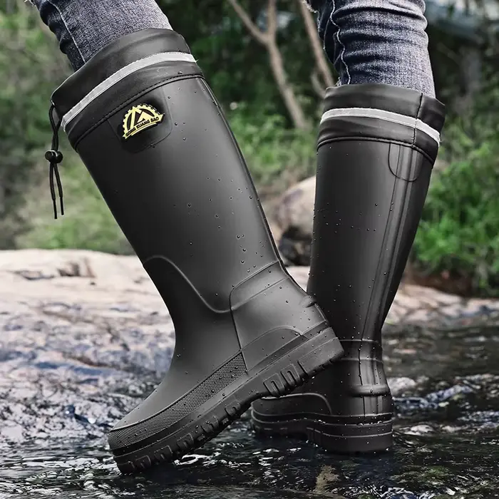 Bottes de pluie haut de gamme pour hommes et femmes, imperméables et résistantes à l'eau, courtes et