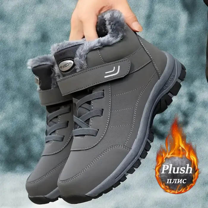Bottes d'hiver chaudes doublées de polaire