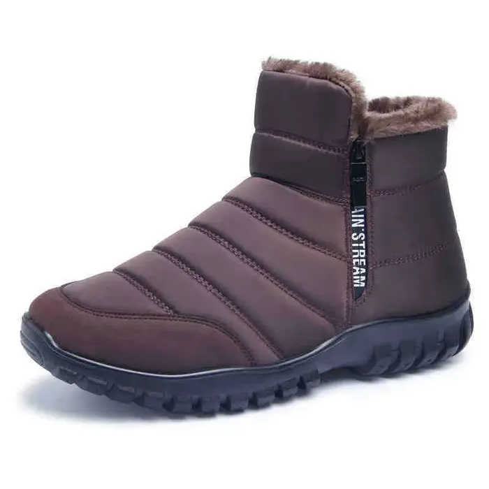 Bottes de neige imperméables coordonnantes pour hommes