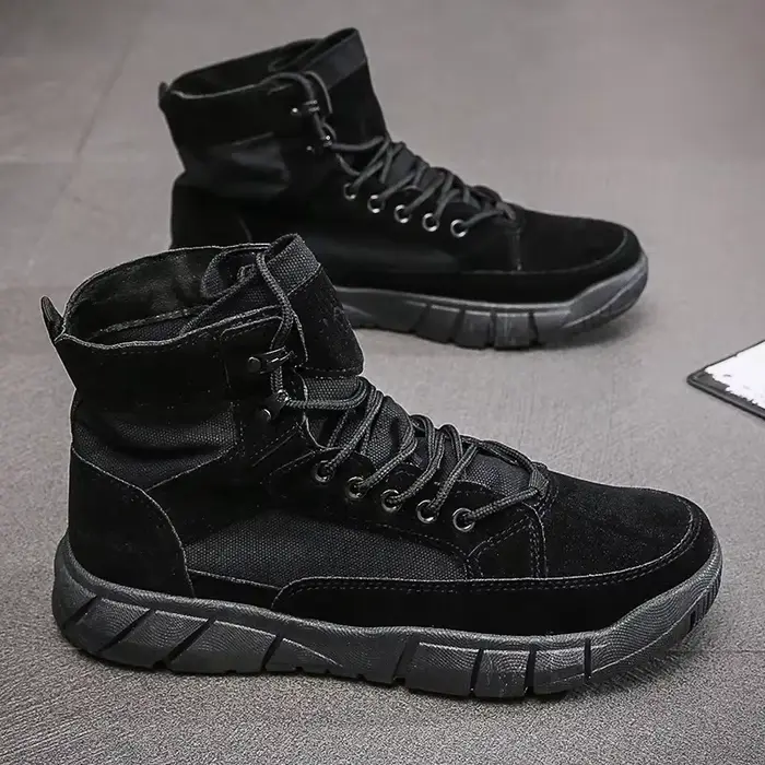 Bottes de jogging en toile pour hommes, bottines respirantes, confortables, légères, décontractées, 