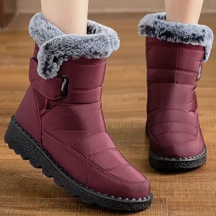 Bottes pour femmes mode bottes d'hiver avec fourrure Super chaude Botas Mujer 2025 chaussures d'hive