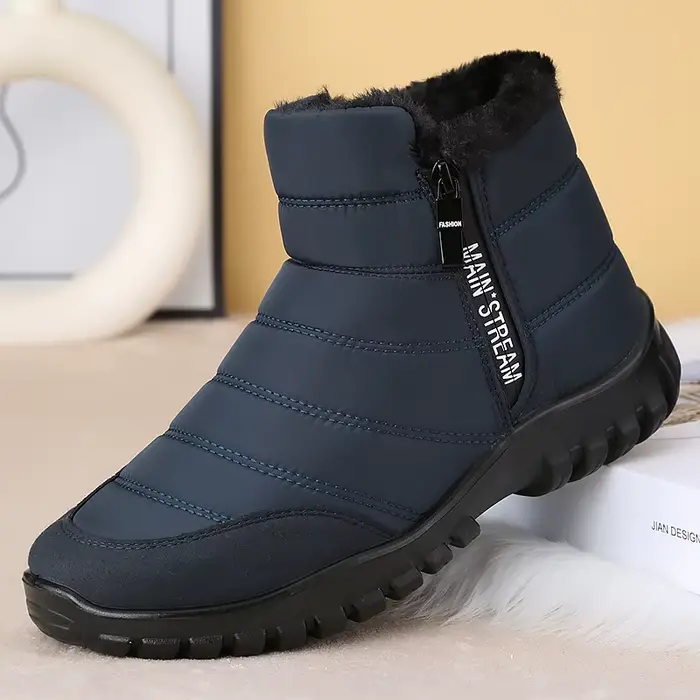 Hiver hommes cheville bottes de neige imperméable chaussures antidérapantes pour hommes décontracté 