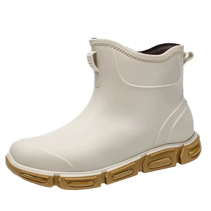 Bottes de pluie colorées de style coréen pour hommes, chaussures fonctionnelles d'extérieur, impermé