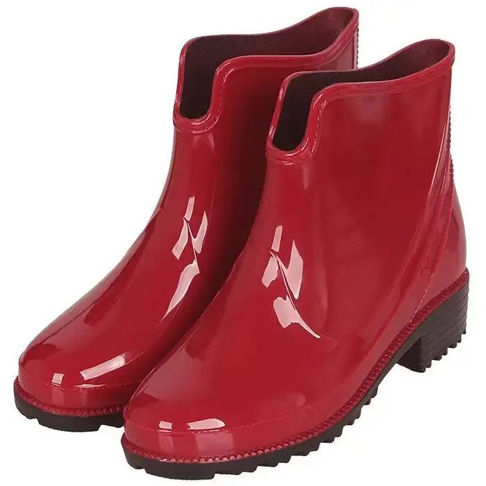 Bottes de pluie coréennes mi-mollet pour femmes, imperméables, mignonnes, avec nœud papillon, talon 