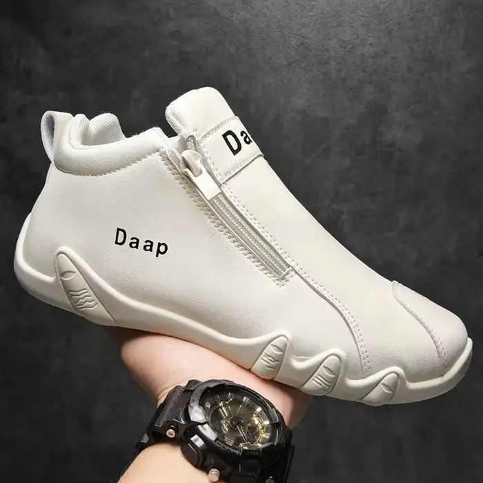 Bottes courtes masculines en cuir luxueuses pour hommes, confortables, anti-dérapantes, idéales pour le travail, le voyage et les occasions spéciales