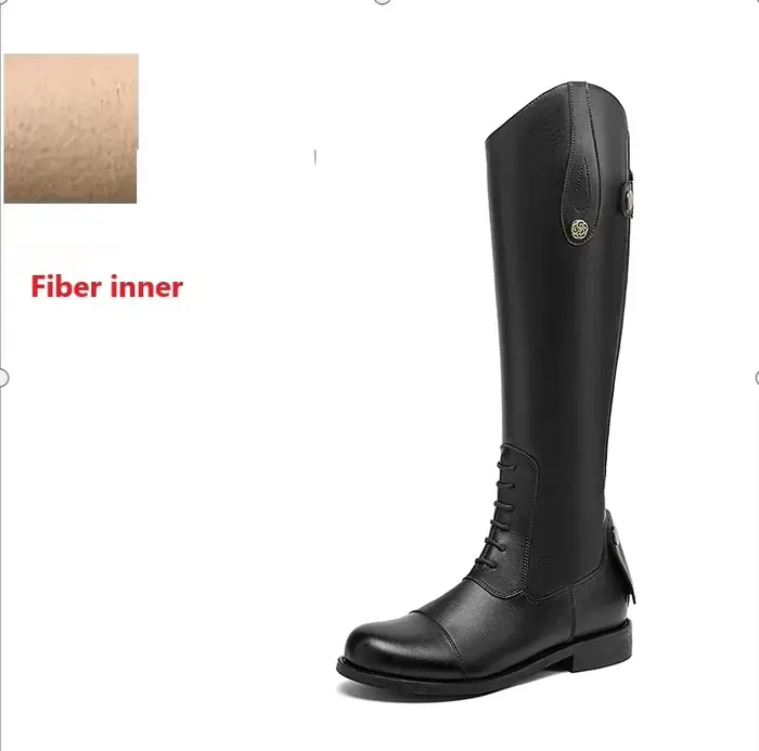 2025 bottes équestres en cuir fournitures équestres bottes longues équipement d'équitation chaussure