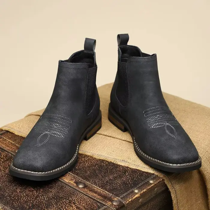 Bottes Chelsea en cuir véritable faites main pour hommes, bottes montantes décontractées et élégantes, style britannique, confort durable, pour toutes les occasions spéciales