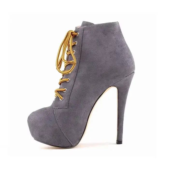 Bottes Rondes à Talons Hauts pour Femme
