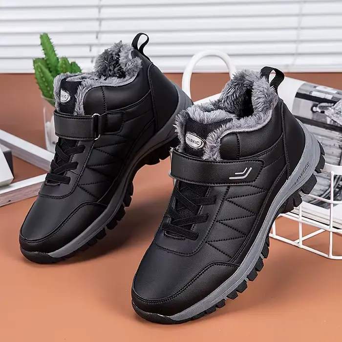 Bottes de neige ELUVA pour hommes thermiques imperméables anti-dérapantes chaude pour le travail en plein air et les loisirs bottes d'hiver élégantes et durables