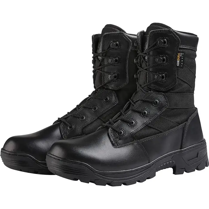 VOTAGOO Bottes de combat tactiques militaires pour hommes, chaussures de travail, d'escalade, de ran